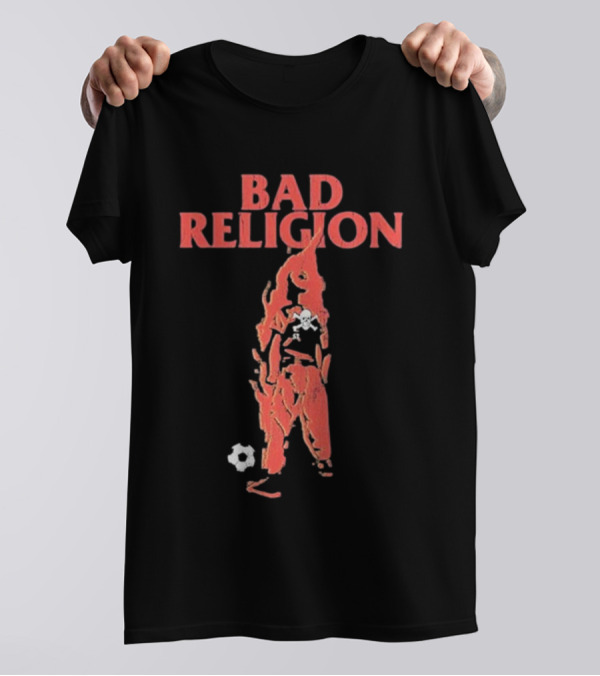 Bad Religion St. Pauli Flame Skull Soccer Fusion T-Shirt