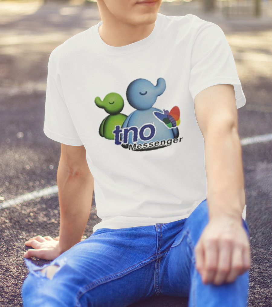 TNO Messenger Cute Elephant Avatars With Colorful Butterfly T-Shirt