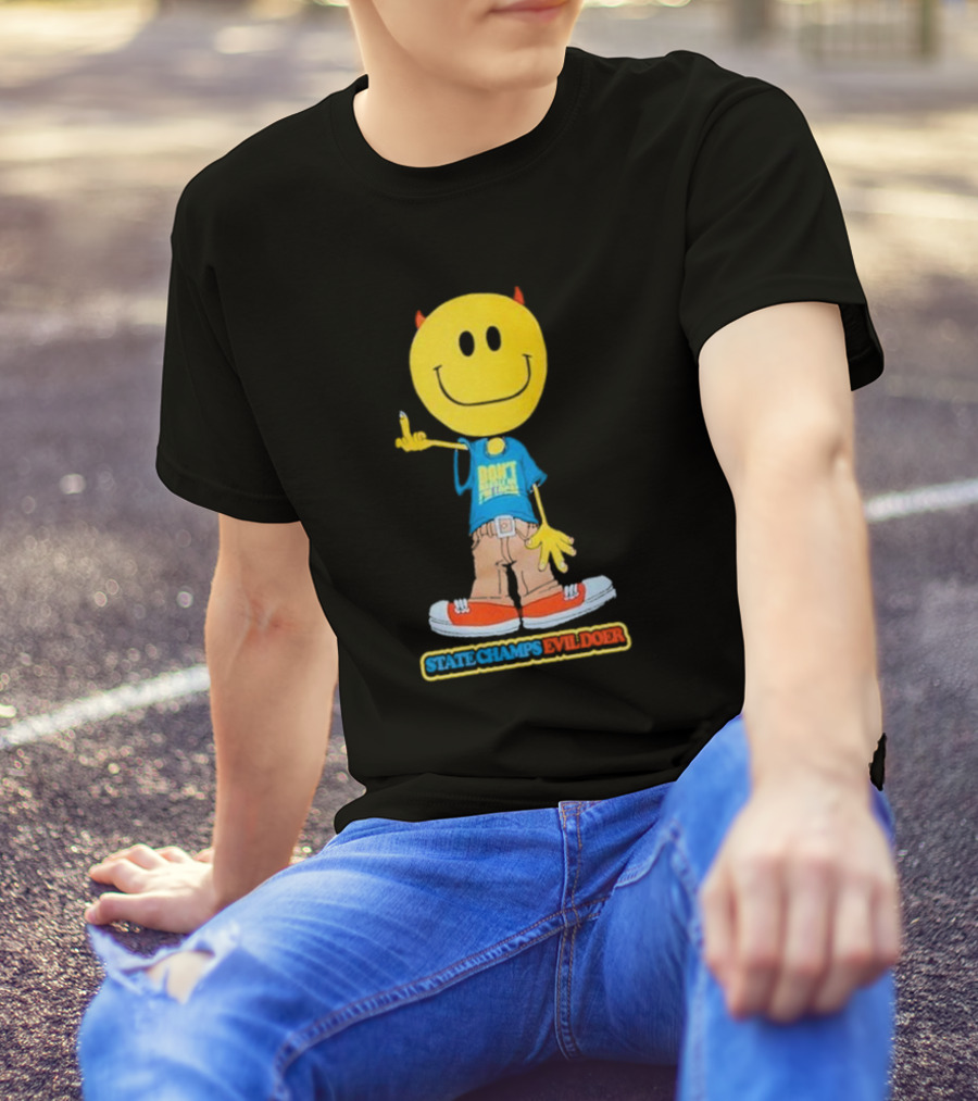 State Champs Evil Doer Don't Panic Emoji Collab T-Shirt