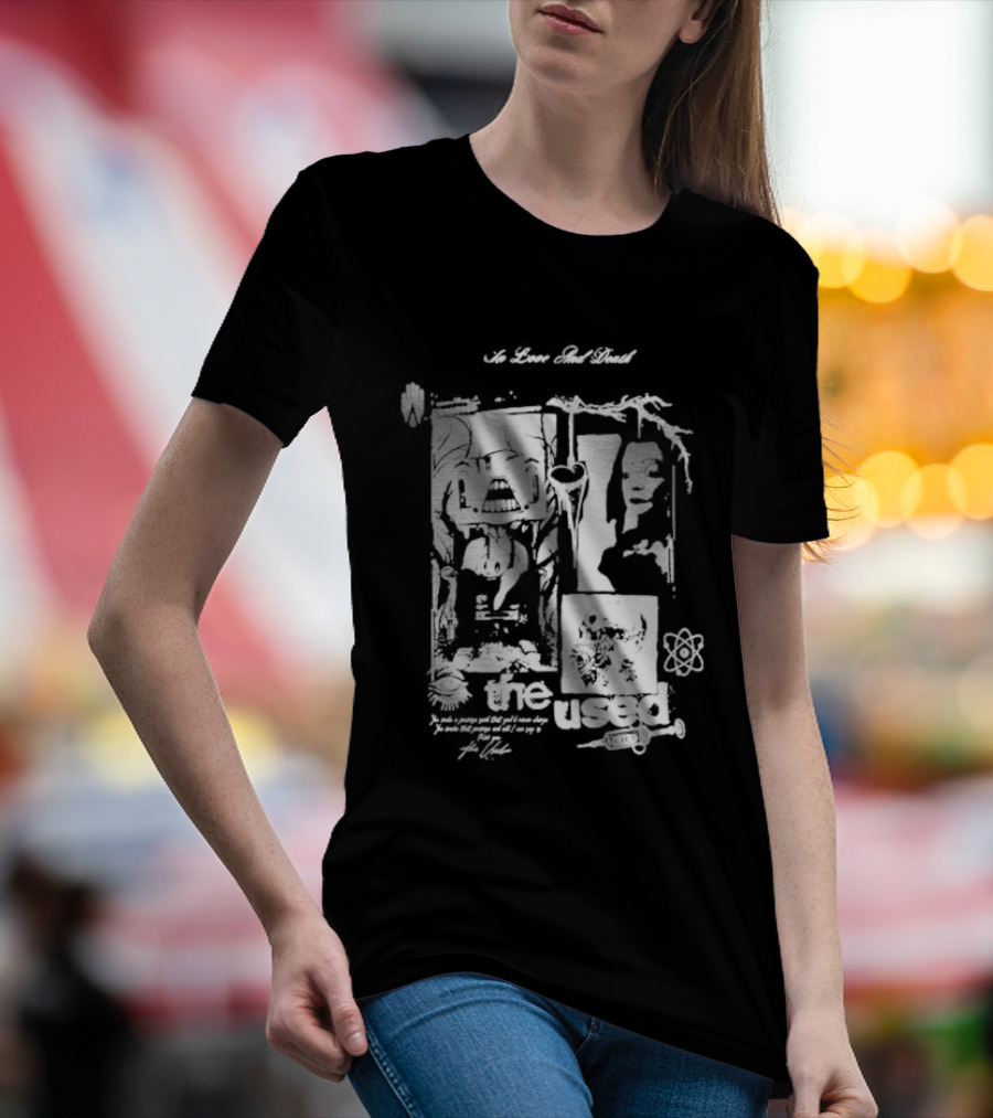 The Used Albums No Love And Death In Love And Death T-Shirt