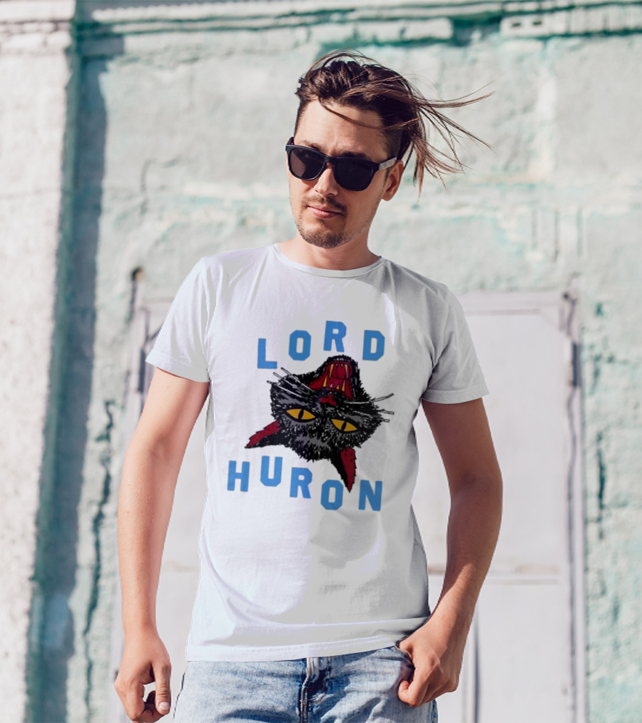 LORD HURON Upside Down Cat T-Shirt