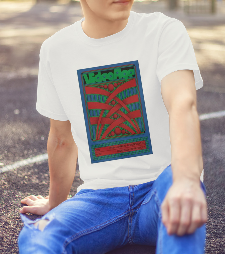 Video Age Pappy Harriet's Pioneertown Moes Alley Santa Cruz Feb 16 20 2025 T-Shirt