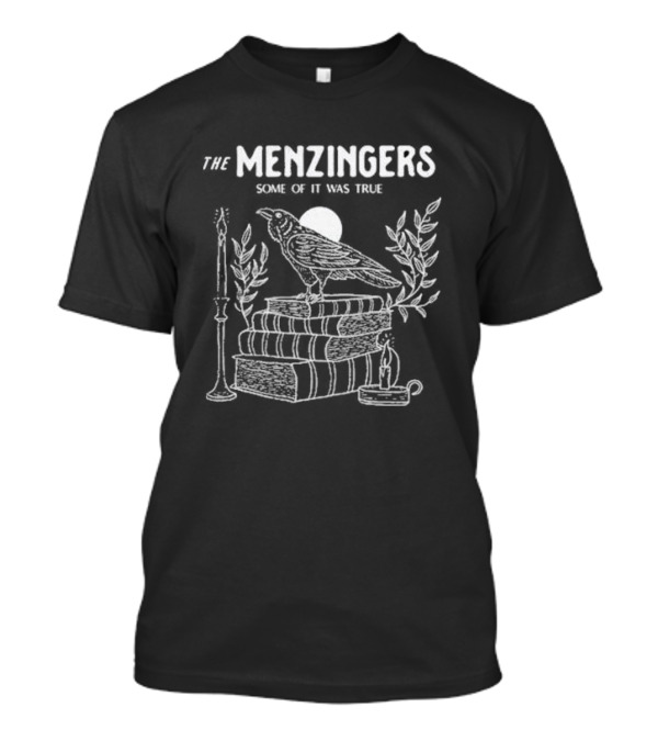 The Menzingers Some Of It Was True Raven On Books Candlestick And Leaves T-Shirt
