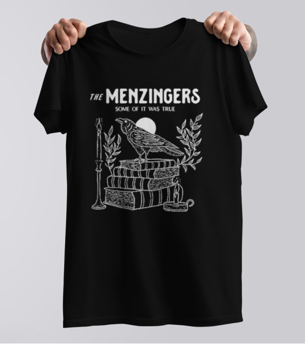 The Menzingers Some Of It Was True Raven On Books Candlestick And Leaves T-Shirt