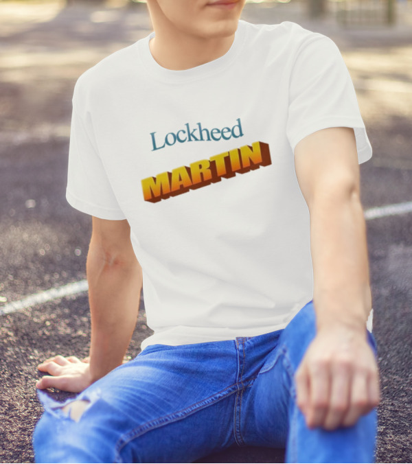 Lockheed Martin Vintage Style Bold Yellow Font T-Shirt