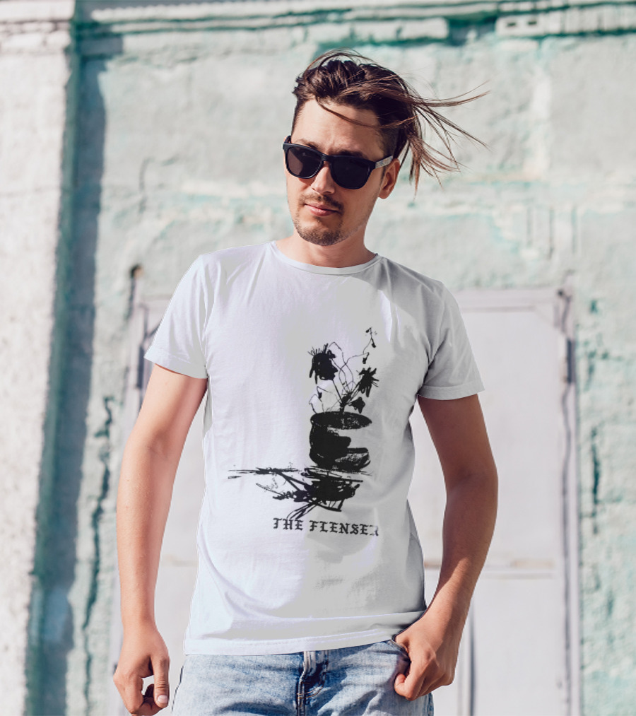 The Flenser Sad Flower Reflection T-Shirt