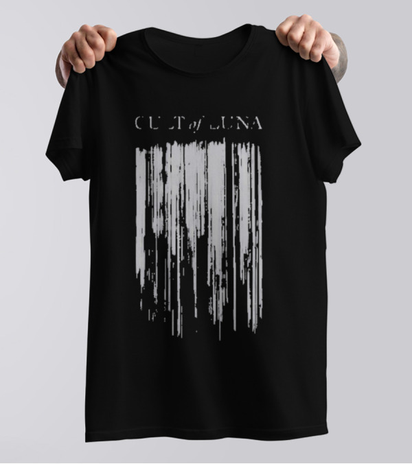 Cult Of Luna Vertikal Abstract Black Lines T-Shirt