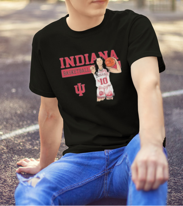 Indiana Basketball Vintage Sport Grey T-Shirt