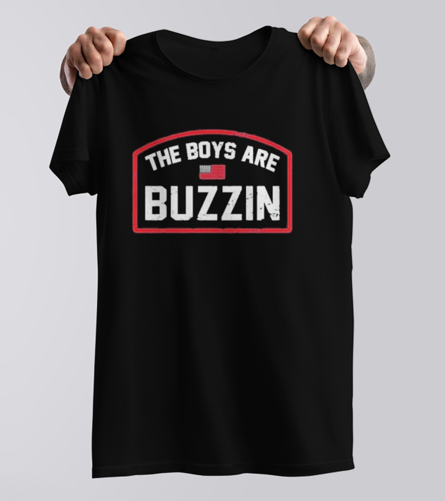 The Boys Are Buzzin American Flag Sports Hype T-Shirt