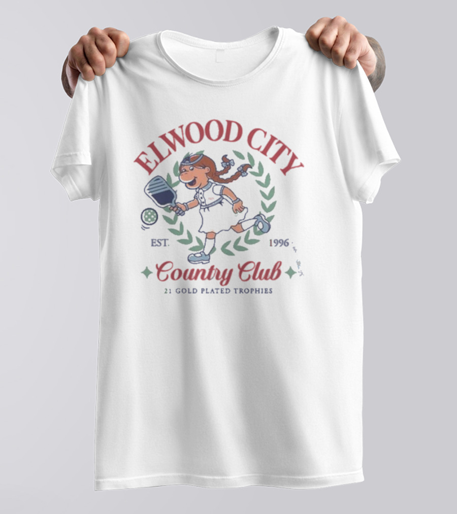 Retrokid X Arthur Elwood City Country Club Est. 1996 21 Gold Plated Trophies T-Shirt