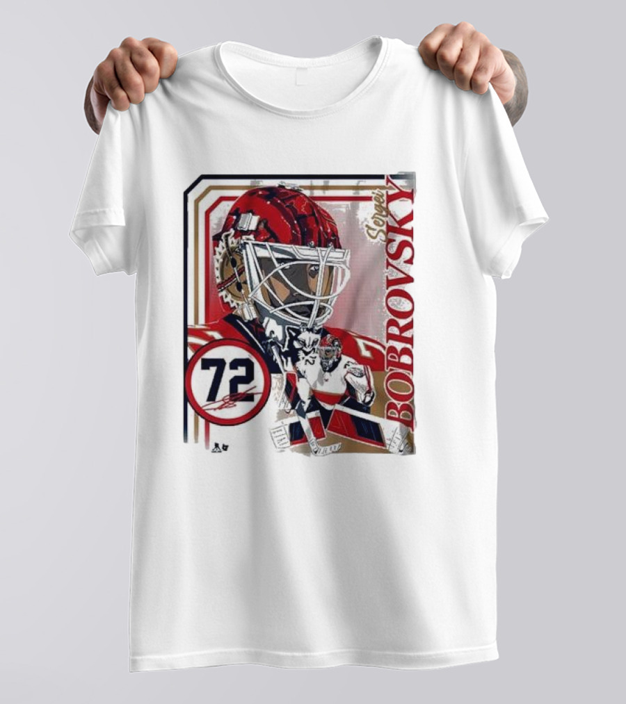 Sergei Bobrovsky 72 Goalie Mask Collage Frame T-Shirt