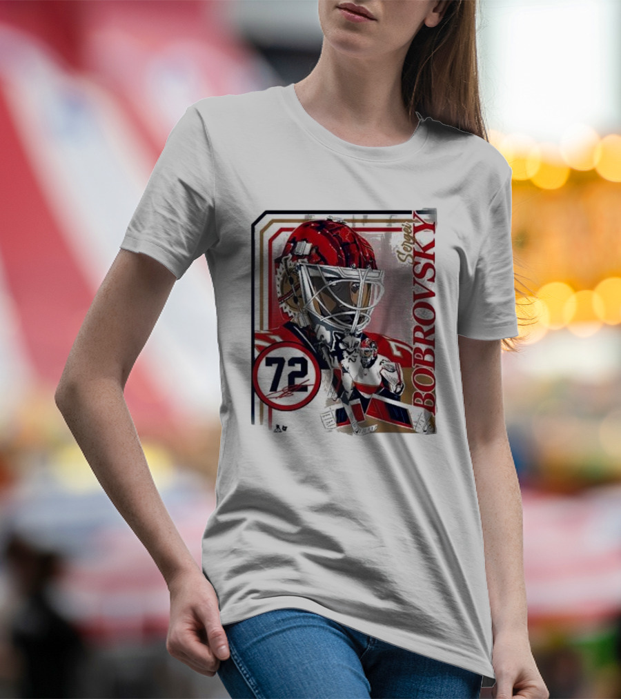 Sergei Bobrovsky 72 Goalie Mask Collage Frame T-Shirt