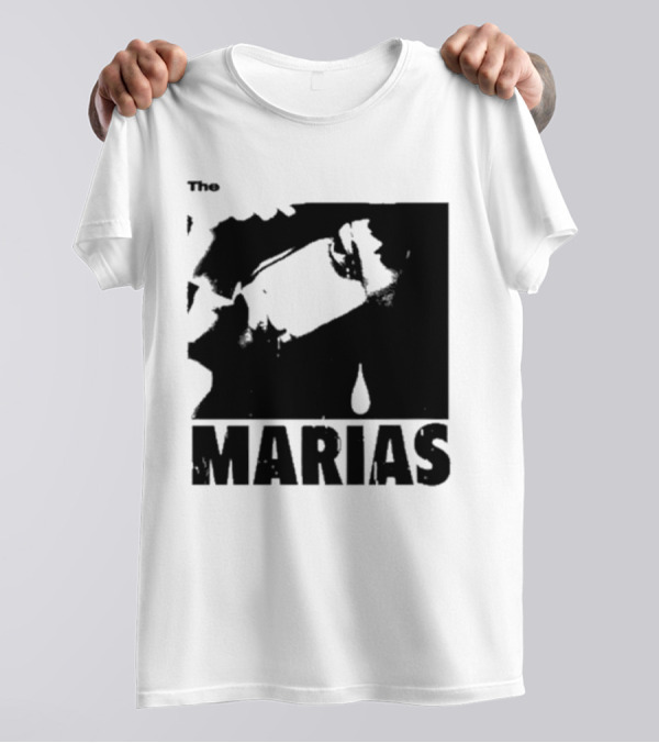 The Marias María Monochrome Teardrop Image T-Shirt