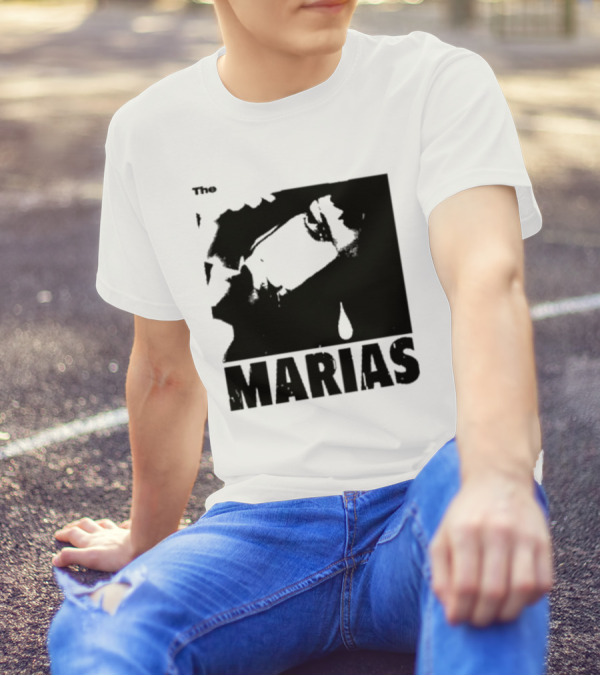 The Marias María Monochrome Teardrop Image T-Shirt