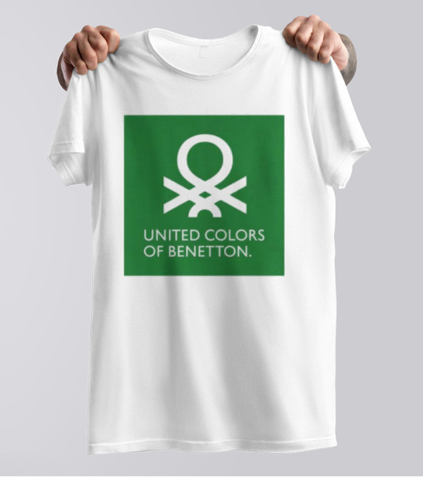 United Colors Of Benetton Green Emblem Fashion Brand T-Shirt