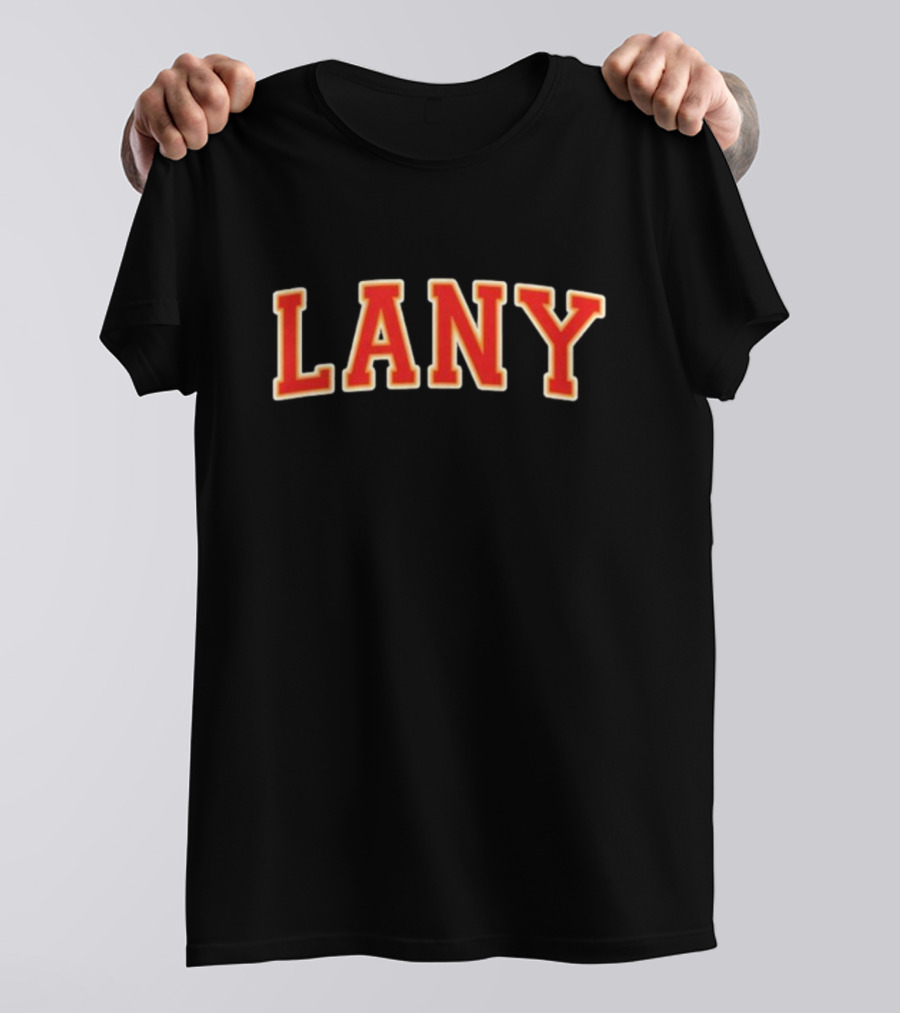 Lany Varsity Bold Red Text Classic T-Shirt