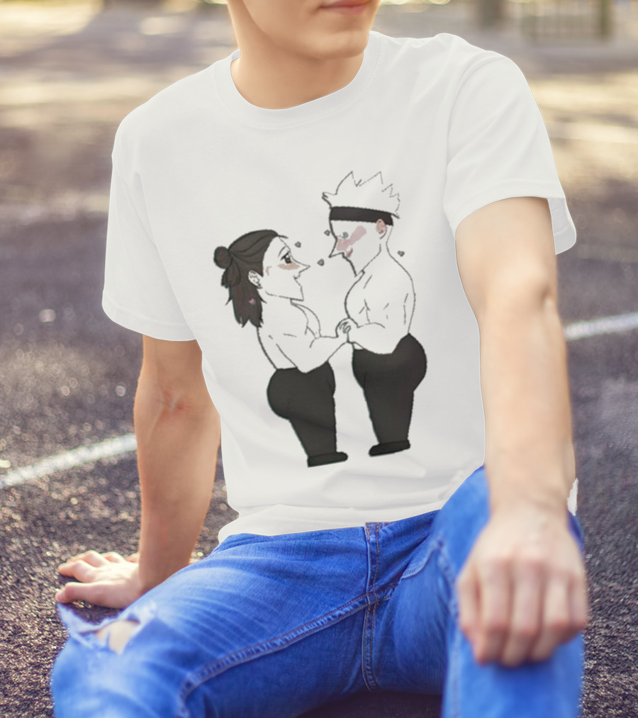Buboosenchan’s Anime Couple Romance Holding Hands T-Shirt