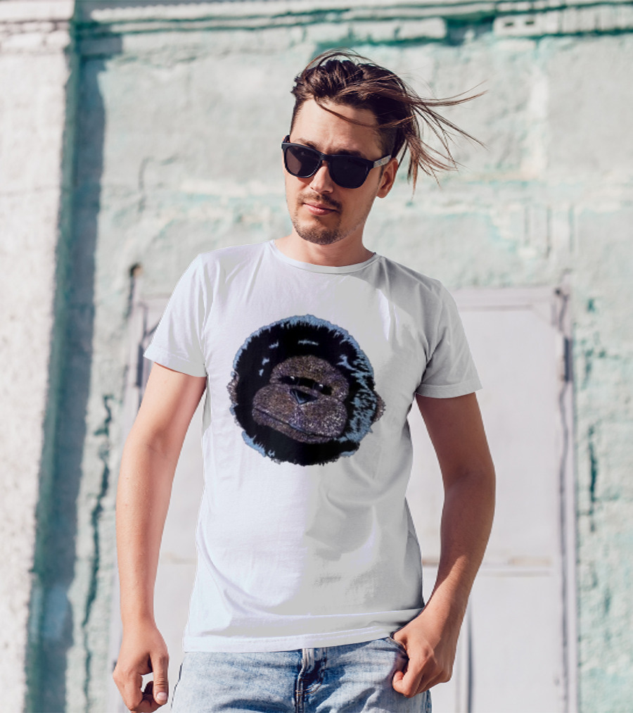 Christmas Dinosaur Jr Gorilla Head T-Shirt