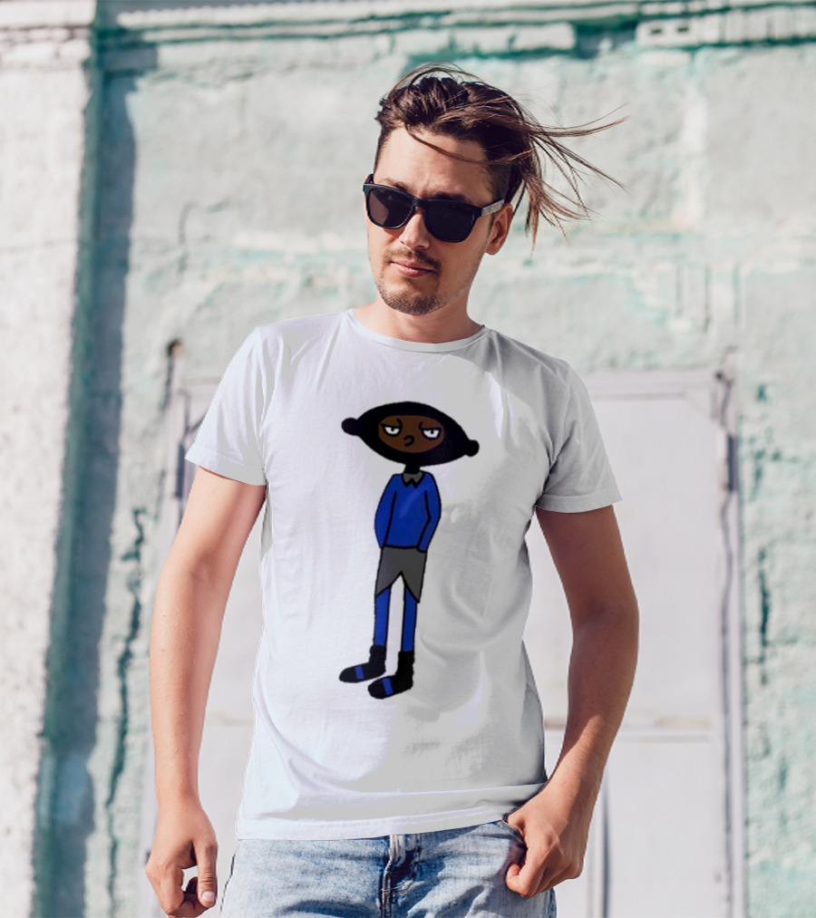 Yuno Miles Stay Calm Blue Outfit Cartoon Character T-Shirt