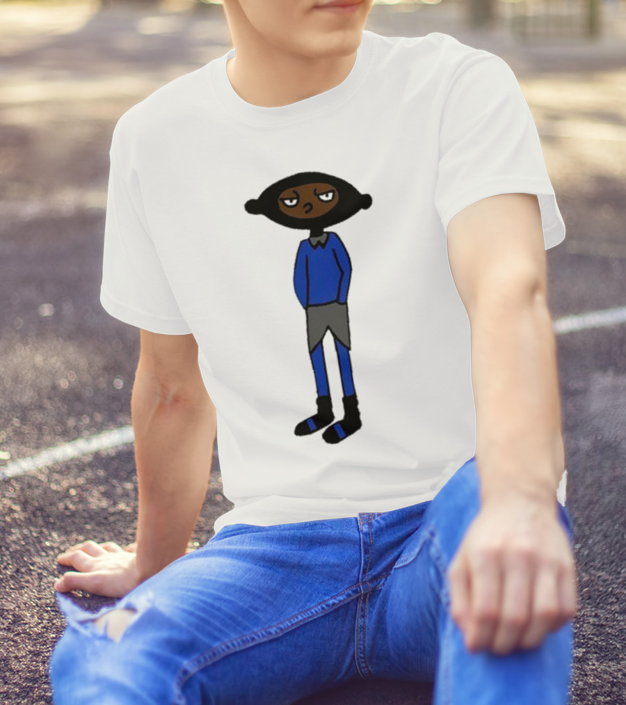 Yuno Miles Stay Calm Blue Outfit Cartoon Character T-Shirt