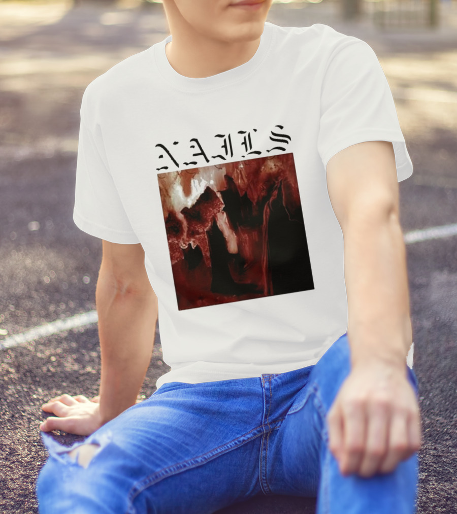 NAILS Abandon All Life Dark Abstract T-Shirt