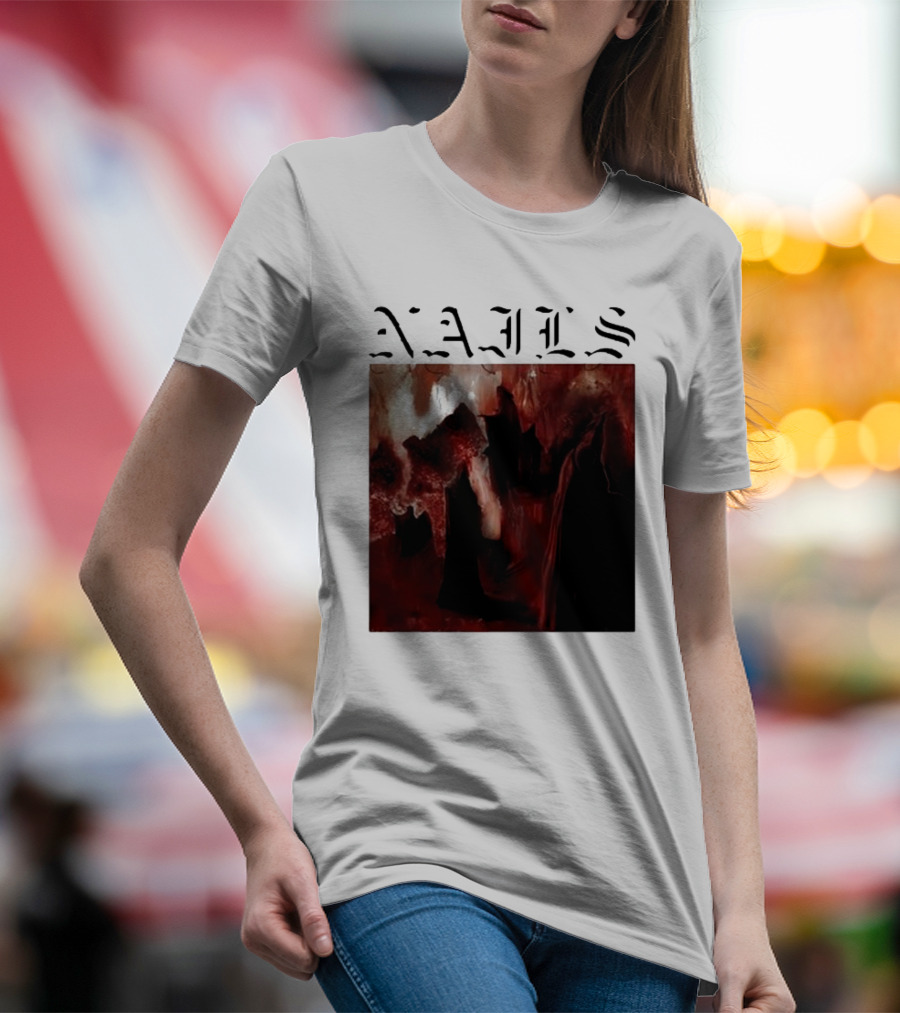 NAILS Abandon All Life Dark Abstract T-Shirt
