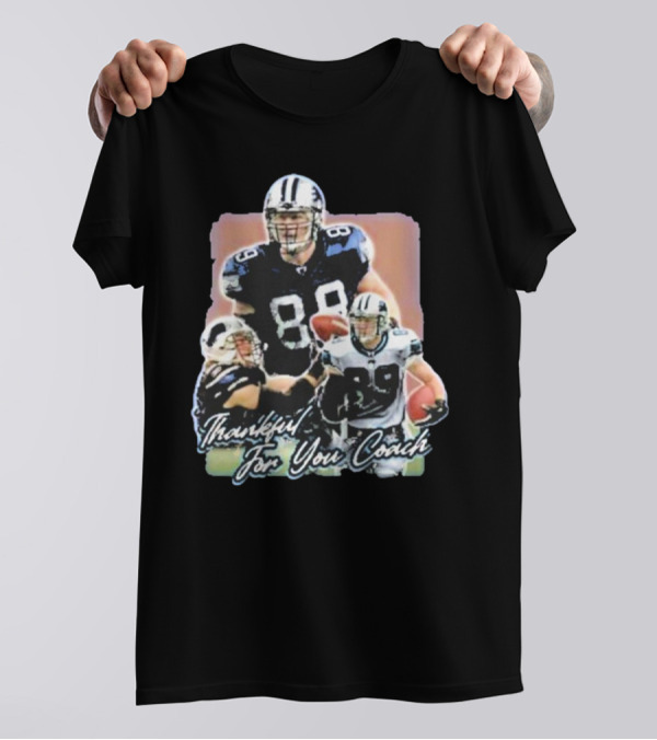 Thankful For You Coach Football Gratitude 89 Detroit T-Shirt