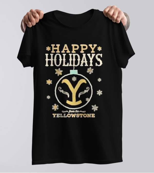 Happy Holidays From The Yellowstone Snowflake Ornament T-Shirt