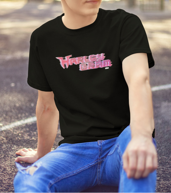 Harley Cameron Harleygram Pink Neon Text AEW T-Shirt