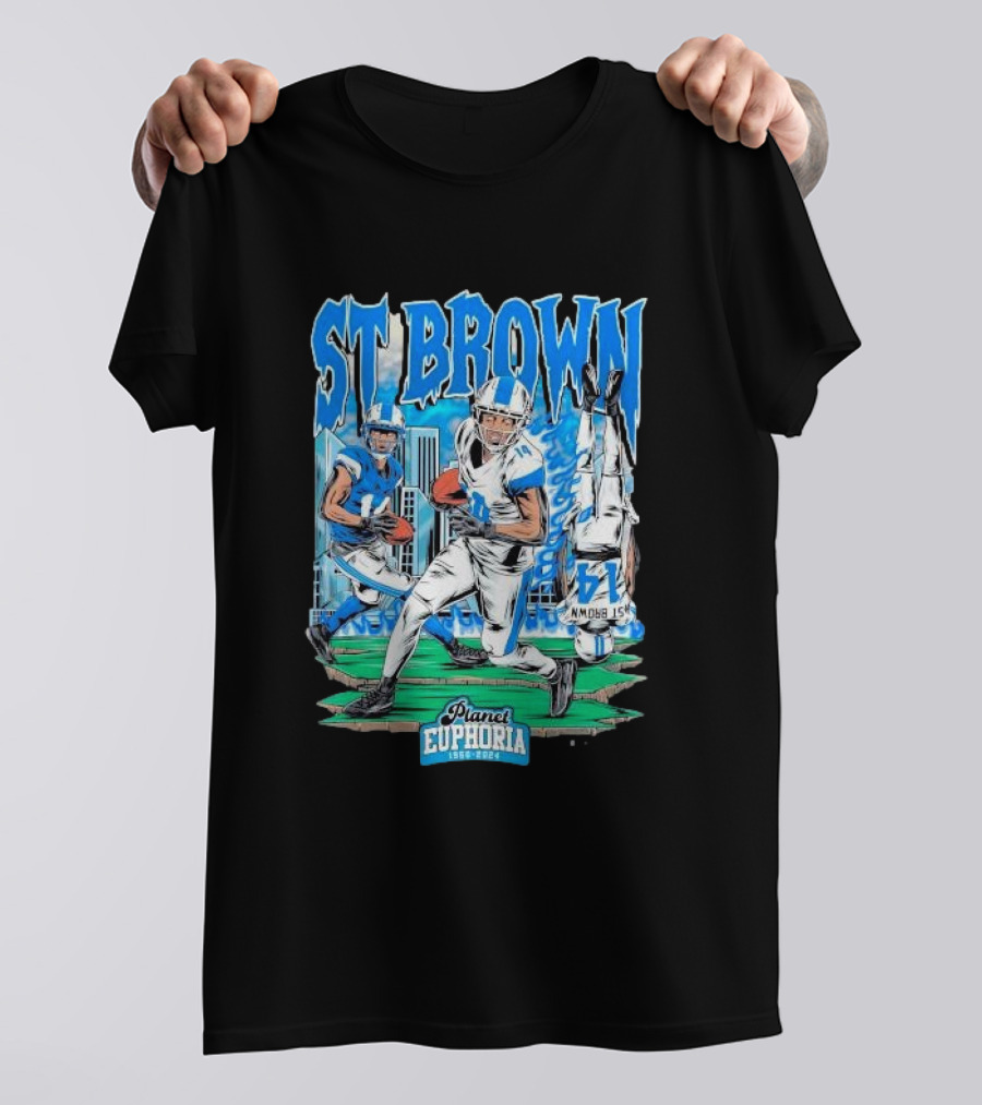 St Brown Planet Euphoria Football 1950 T-Shirt