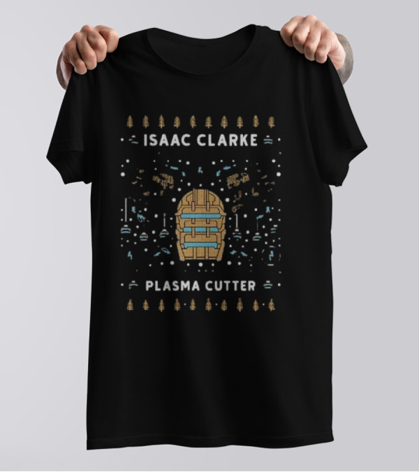 Isaac Clarke Plasma Cutter Ugly Christmas Sweater Sci-Fi Inspired T-Shirt