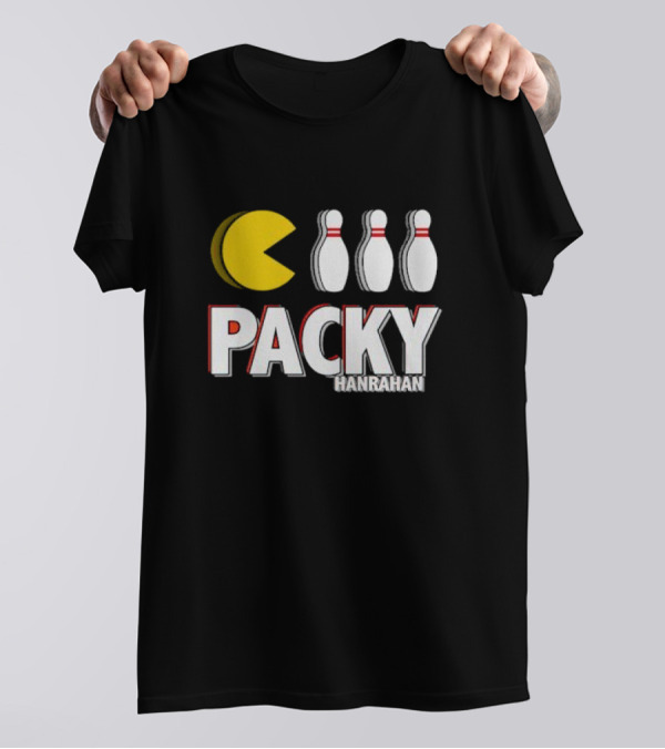 Packy Hanrahan Pac-Man Bowling Pins T-Shirt