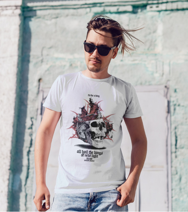 Fit For A King Skull All Hail The Kings Of New Light Texas United States T-Shirt