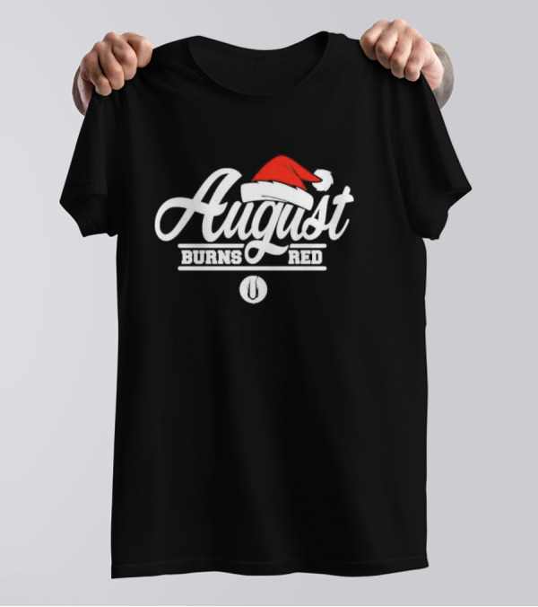 August Burns Red Christmas Santa Hat Branding T-Shirt