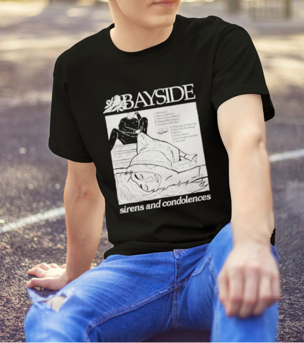Bayside Sirens And Condolences Album Cover Artwork With Tracklist T-Shirt