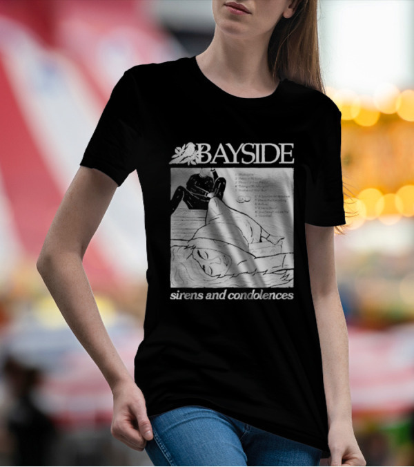 Bayside Sirens And Condolences Album Cover Artwork With Tracklist T-Shirt