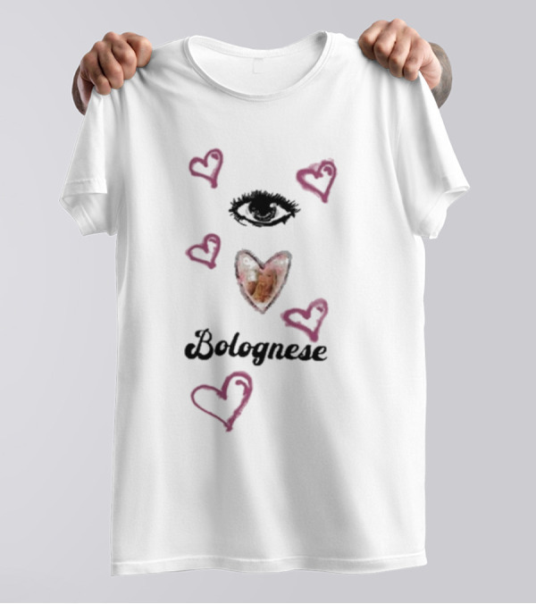 Baby Blue Eye Bolognese Heart T-Shirt