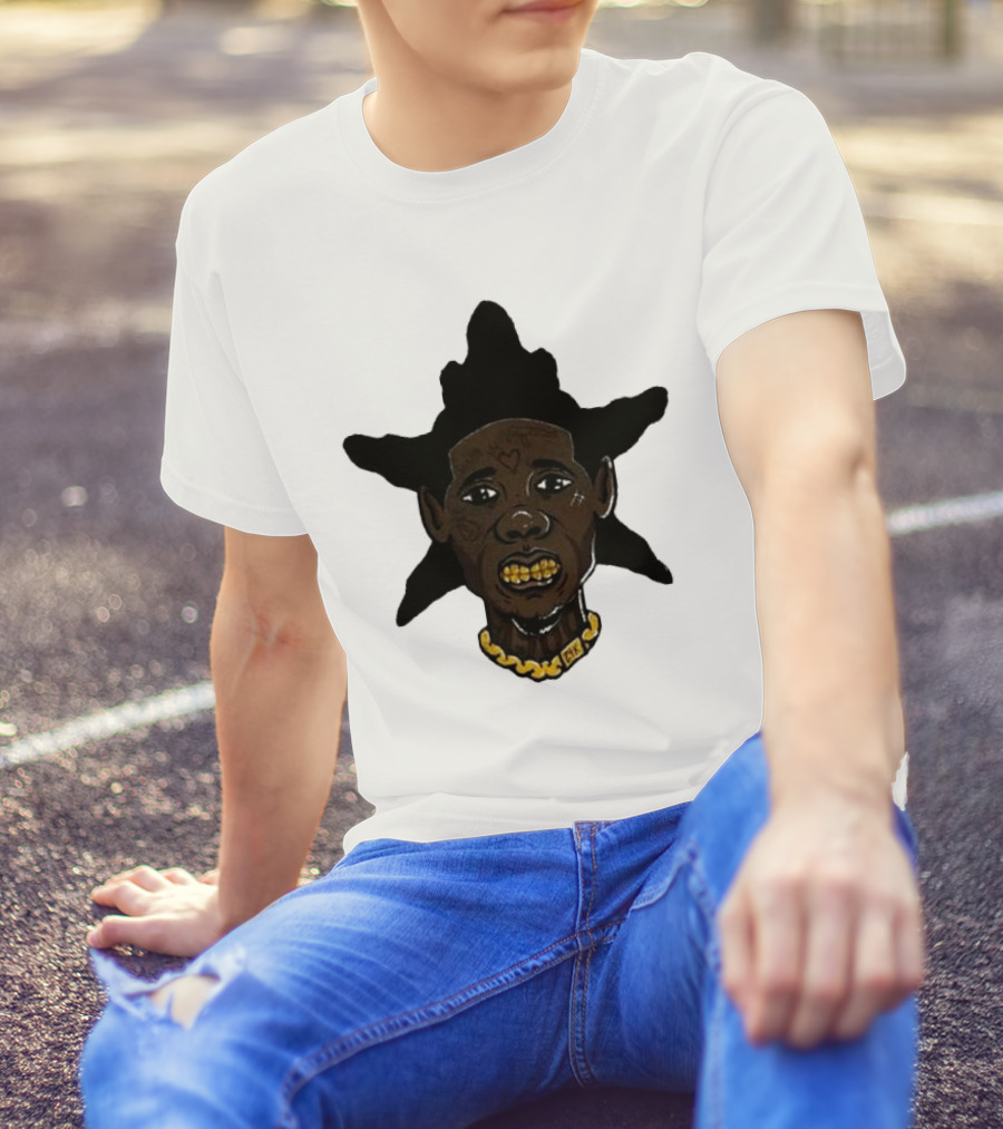 El Snappo Zootieee Wrld Star Head Gold Teeth Necklace T-Shirt