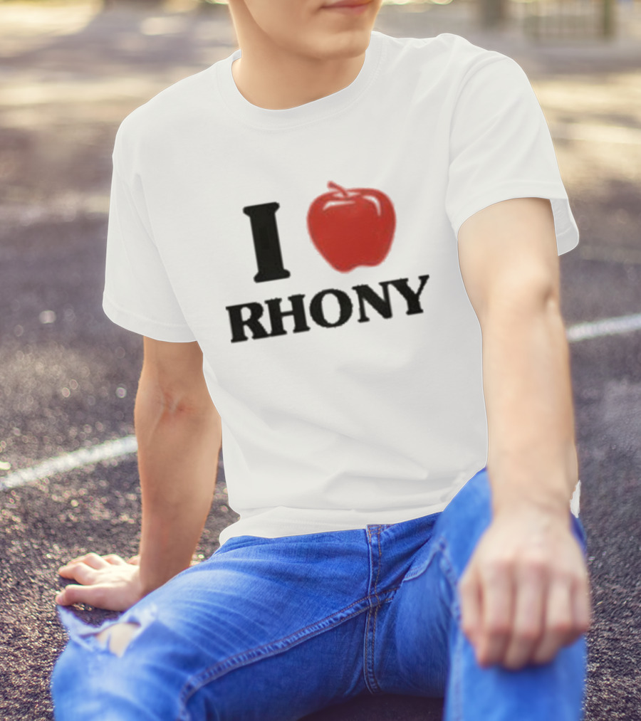 I Apple RHONY Real Housewives Of New York City Logo Tribute Iconic Series Fan Meme T-Shirt