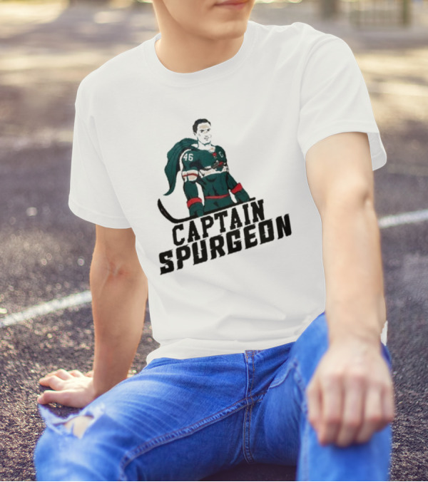 Matt Boldy Featuring Captain Spurgeon Hockey Hero 46 T-Shirt