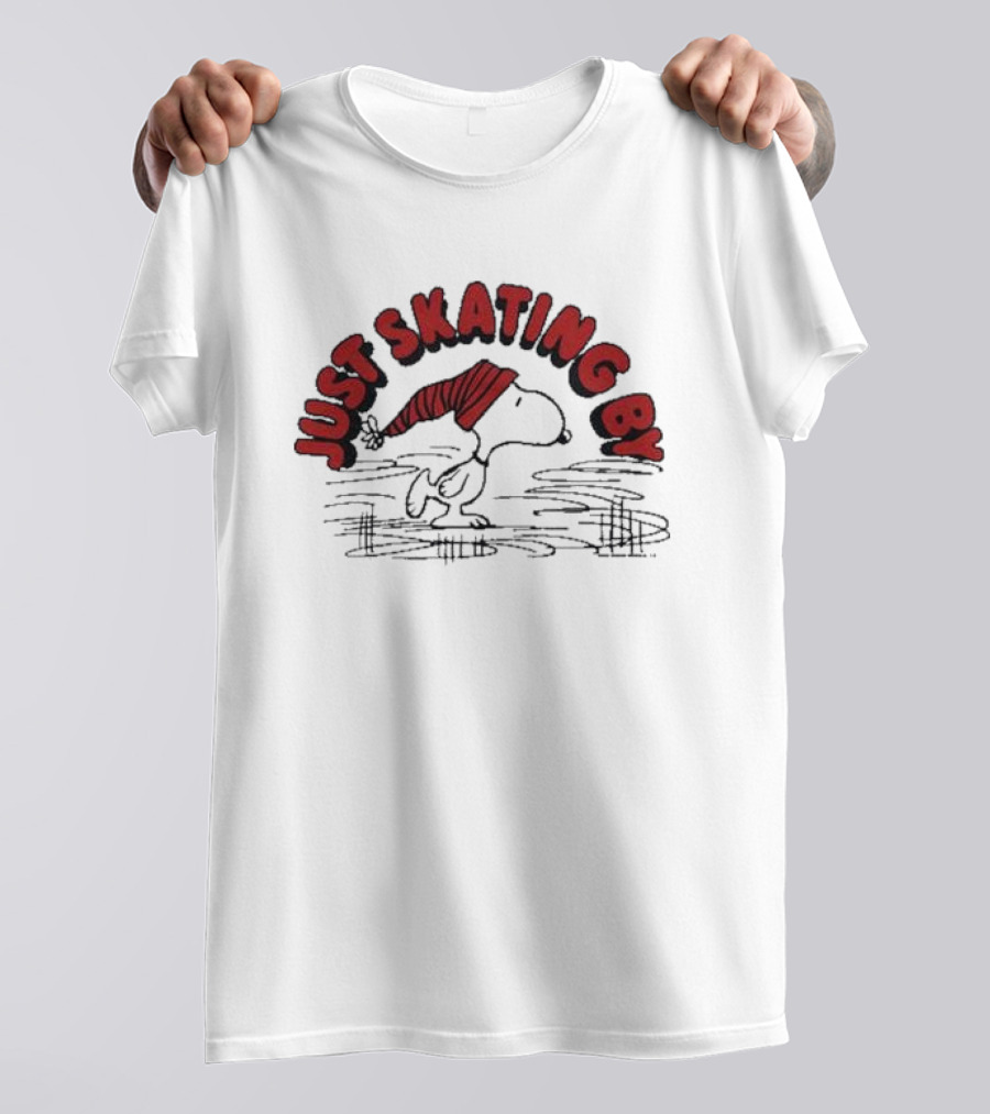 Peanuts Snoopy Just Skating By T-Shirt