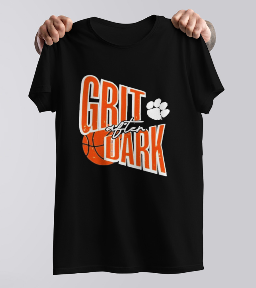 Grit After Dark Basketball Paw Prints T-Shirt