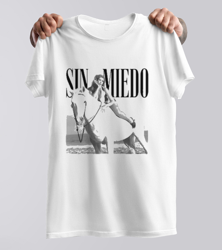 Sin Miedo Woman On Horse Equestrian T-Shirt