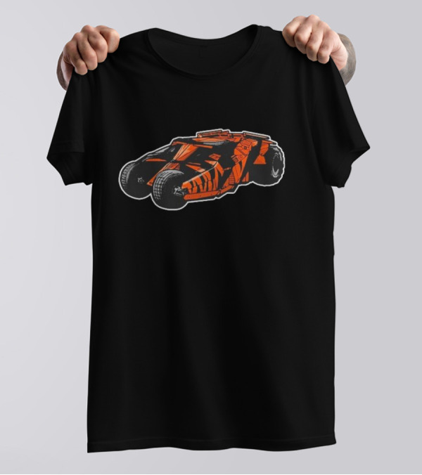 Cincy Ss Joemobile Orange And Black Vehicle With Bold Tires T-Shirt