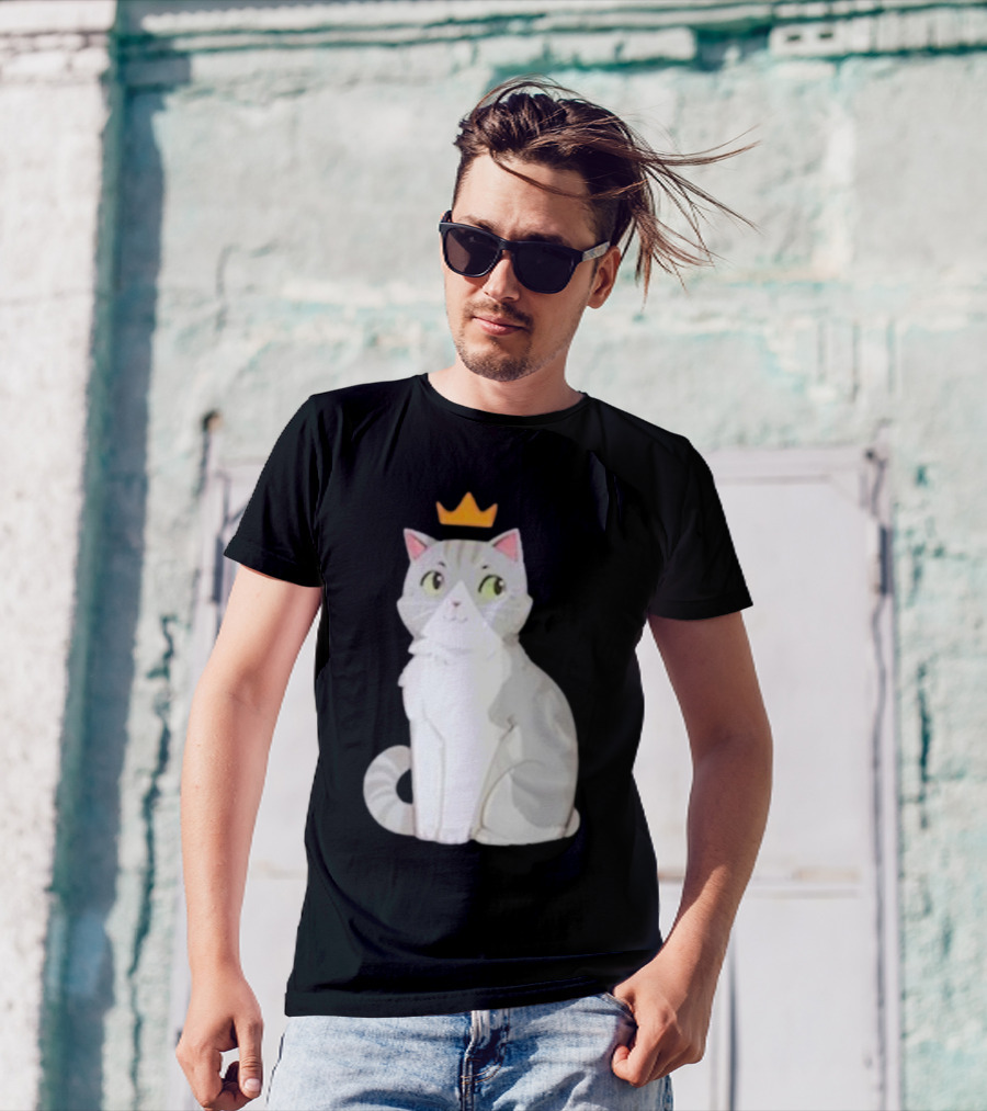 Goodtimeswithscar Jellie Cat With Crown T-Shirt