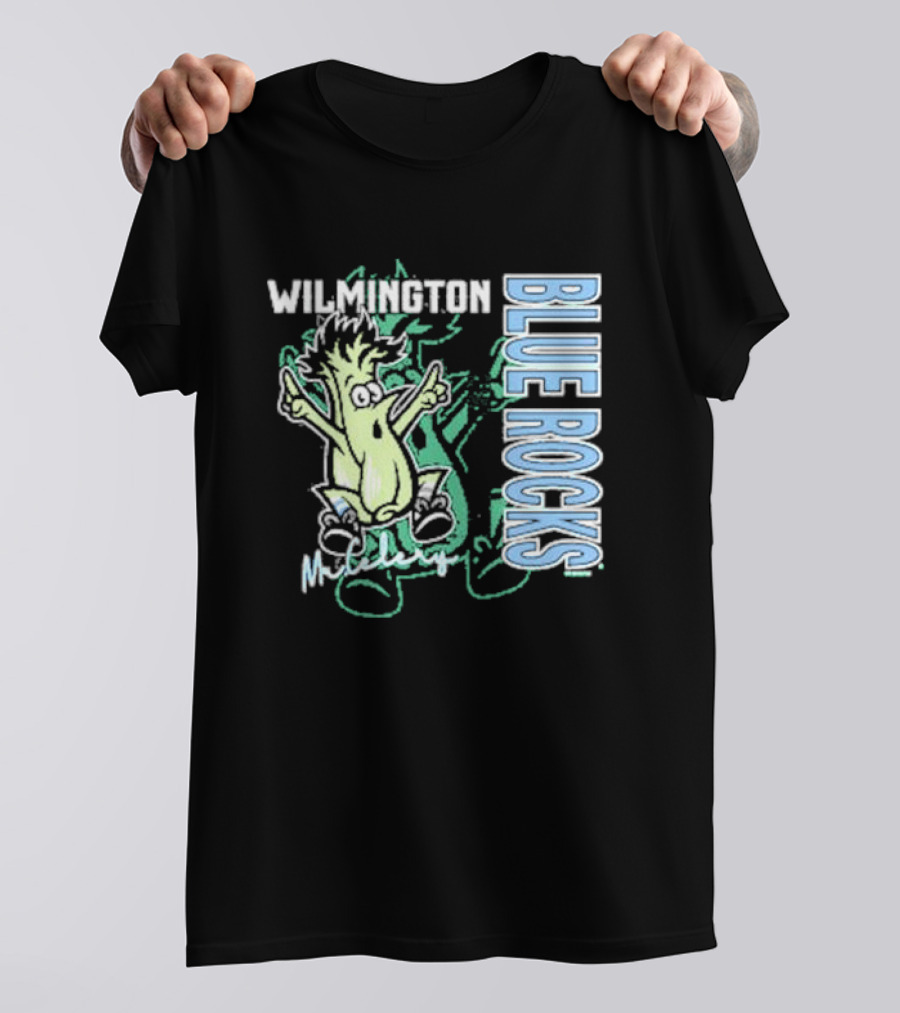 Wilmington Blue Rocks Mr. Celery Official Mascot T-Shirt