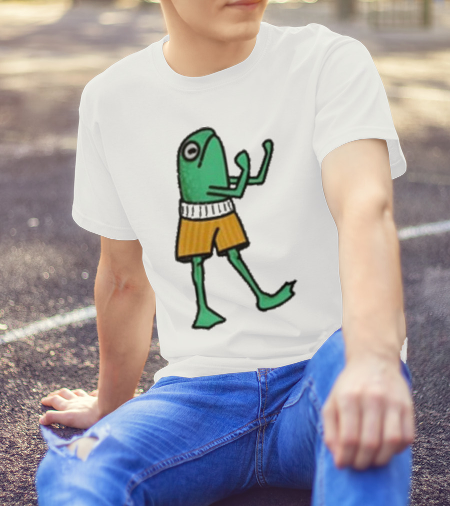 K45ink Frog Boxer Fighter In Shorts T-Shirt