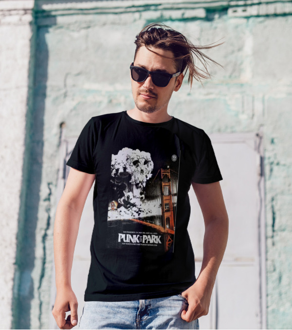 Punk In The Park San Francisco May 3 2025 Golden Gate Explosive Skull Event T-Shirt