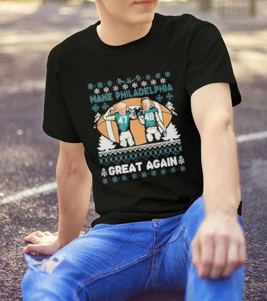Make Philadelphia Great Again Football Snowflakes T-Shirt