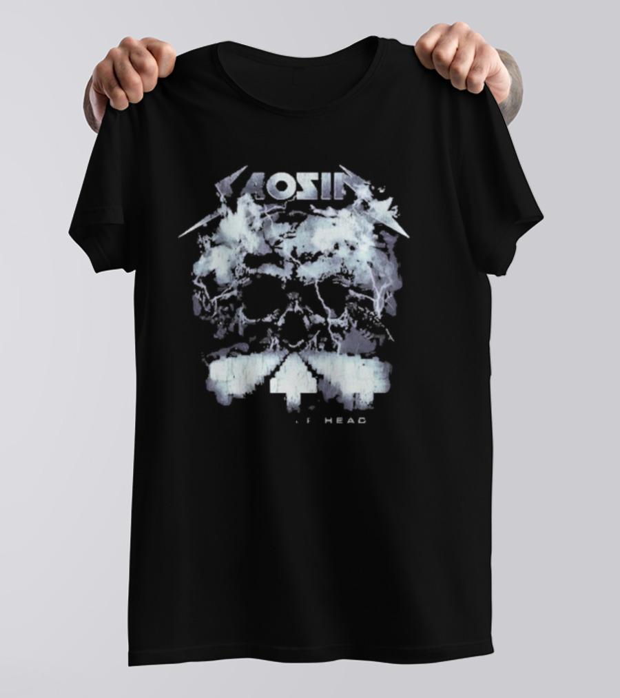 Saosin Bury Your Head Skull And Clouds T-Shirt